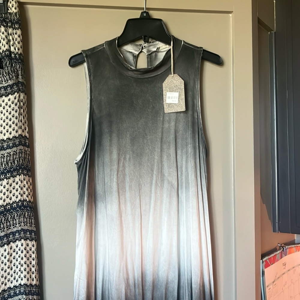 Women’s Medium tank dress in black and white